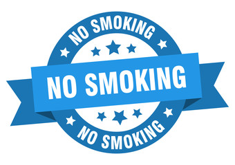 no smoking ribbon. no smoking round blue sign. no smoking