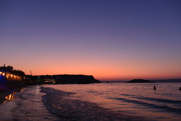Sonnenuntergang Ägaisküste Almyrida / Kreta