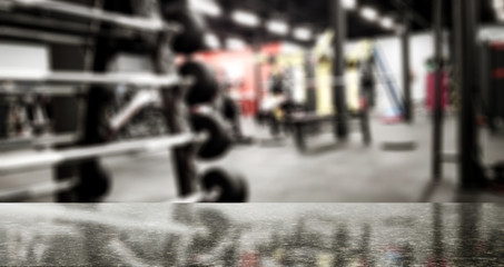 Gym interior and free space for your decoration. 