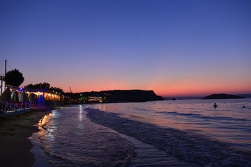 Sonnenuntergang Ägaisküste Almyrida / Kreta