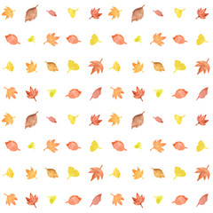 秋の落ち葉　パターン