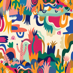 Mexico vector illustration. Colorful Mexican design. Stylish artistic Mexican decor for Mexican holidays and party