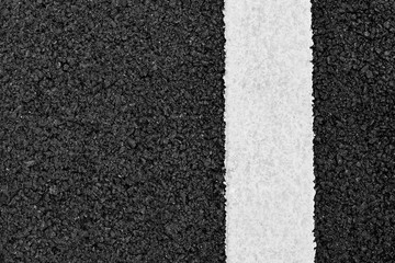 Fototapeta premium Asphalt road and white dividing lines. - background for transportation.