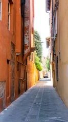Papier peint photo Cuisine Beauty and narrow street with colorful houses in Pisa,Tuscany, Italy  © Create Hot Look