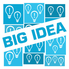 Big Idea Blue Bulbs Grid Badge Style 