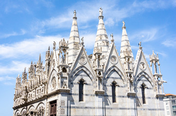 Naklejka premium Beauty Santa Maria della Spina church in Pisa,Tuscany, Italy