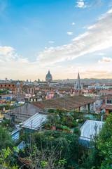 ROME, ITALY - January 17, 2019: Traditional view of old buildings. is a city and special comune in Italy. With 2.9 million residents. Rome, ITALY