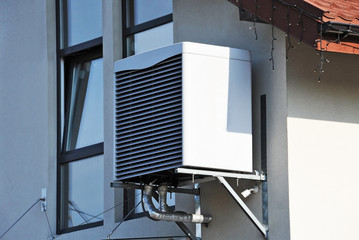 Air conditioner system on wall