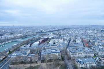 Aerial view of Paris