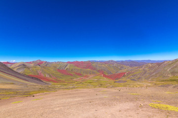 Rainbow Mountain Mountains of the 7 colors, Peru.