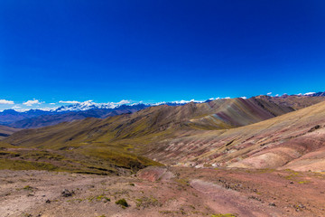 Rainbow Mountain Mountains of the 7 colors, Peru.