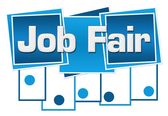 Job Fair Blue Squares Stripes Dots Bottom 