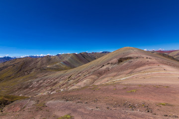 Fototapeta na wymiar Rainbow Mountain Mountains of the 7 colors, Peru.