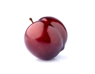 Plum  isolated on white background.