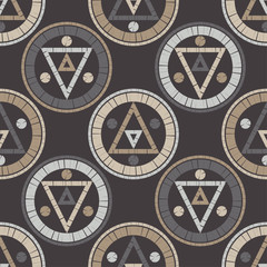 Ethnic boho seamless pattern. Lace. Embroidery on fabric. Patchwork texture. Weaving. Traditional ornament. Tribal pattern. Folk motif. Can be used for wallpaper, textile, wrapping, web. 