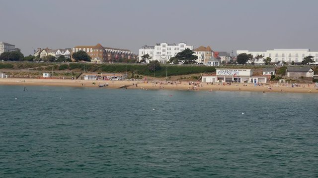 British beach and sea front