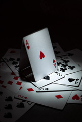 a poker cards for the background