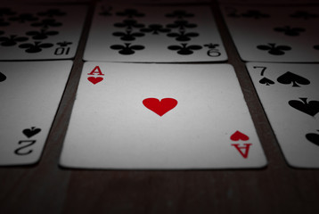 a poker cards for the background