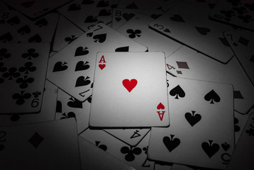 a poker cards for the background