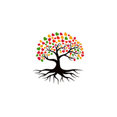 Tree vector icon. logo design elements.