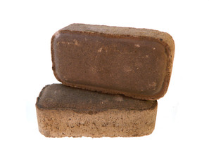brick isolated on white background