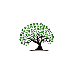 Tree vector icon. logo design elements.