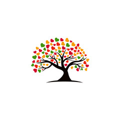 Tree vector icon. logo design elements.