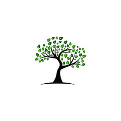 Tree vector icon. logo design elements.