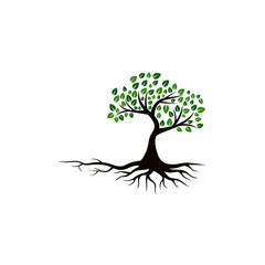 Tree vector icon. logo design elements.