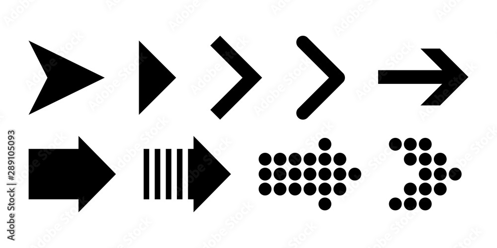 Poster set of original black arrows. arrow vector icon. collection black vector arrows. arrow. arrow icon.