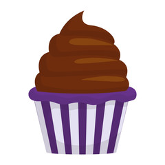 Cupcake dessert cartoon design