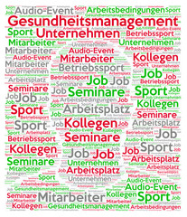 Fototapeta premium Gesundheitsmanagement im Betrieb