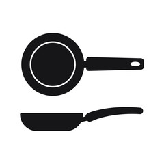 Frying pan vector icon