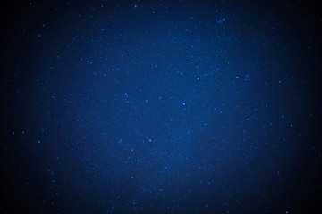 Fototapeta na wymiar Closeup night blue starry sky