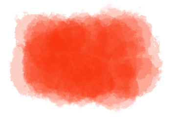 Abstract red watercolor on white background