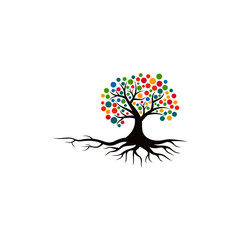 Tree vector icon. logo design elements.