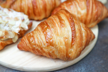 croissant in the tray