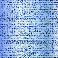 Blue mosaic background with dots