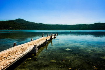 the lake of Castelgandolfo, near the city of Rome