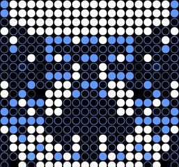 rainbow LED light color dot style graphic background 