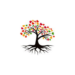Tree vector icon. logo design elements.