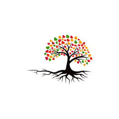 Tree vector icon. logo design elements.