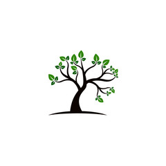 Tree vector icon. logo design elements.