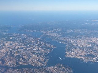 aerial view from plane