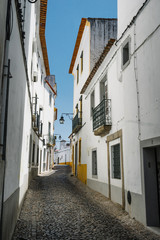 Fototapeta na wymiar Ruelle d'un village blanc au Portugal