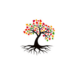 Tree vector icon. logo design elements.