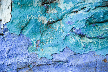 cracked and peeling paint and grunge old wall texture