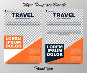 Social media template for travel business, posts and stories. Editable template for digital marketing, web banner and mobile apps.