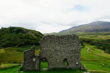 Fototapeta na wymiar Stone Castle Ruins