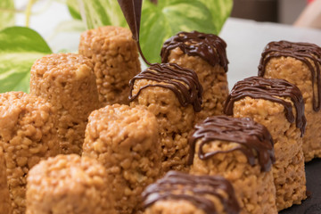 anthill cake covered with chocolate